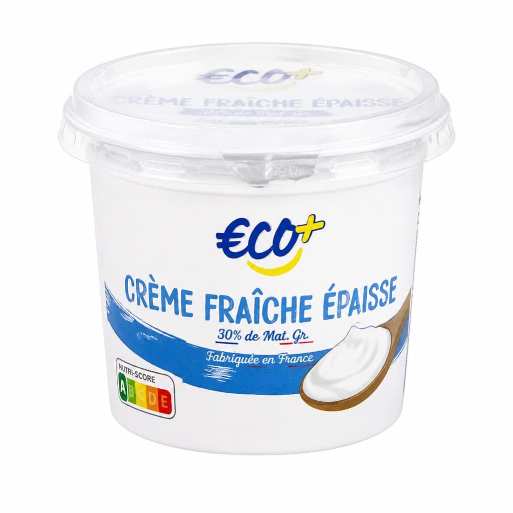 Eco+ gosta smetana creme fraiche 500 g Akcija v trgovini E.Leclerc