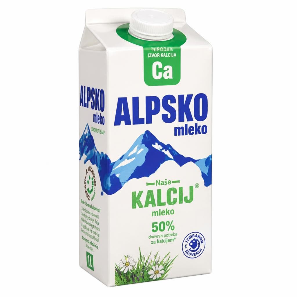 Alpsko mleko 1 l Akcija v trgovini Spar