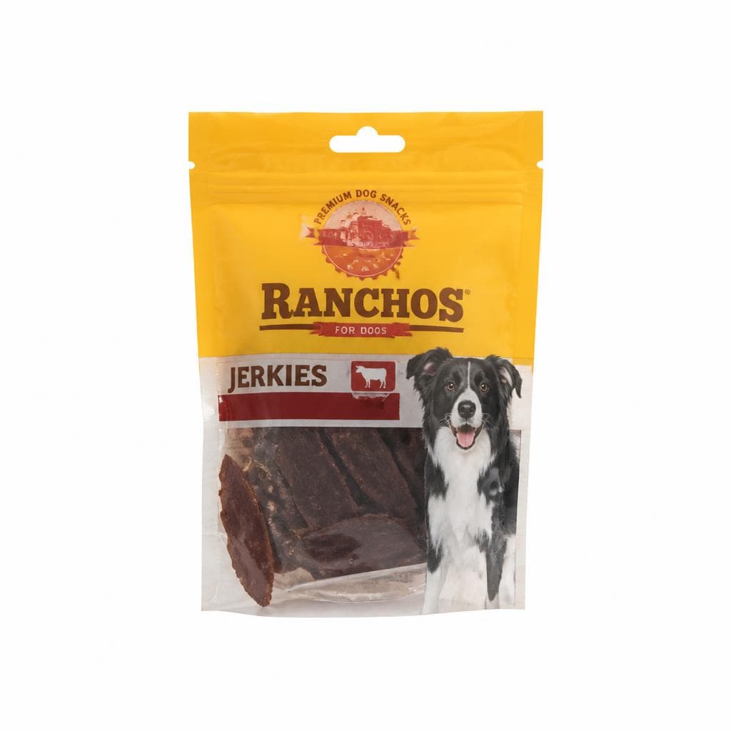 Priboljšek za pse Ranchos Jerkies 70 g Akcija v trgovini Spar