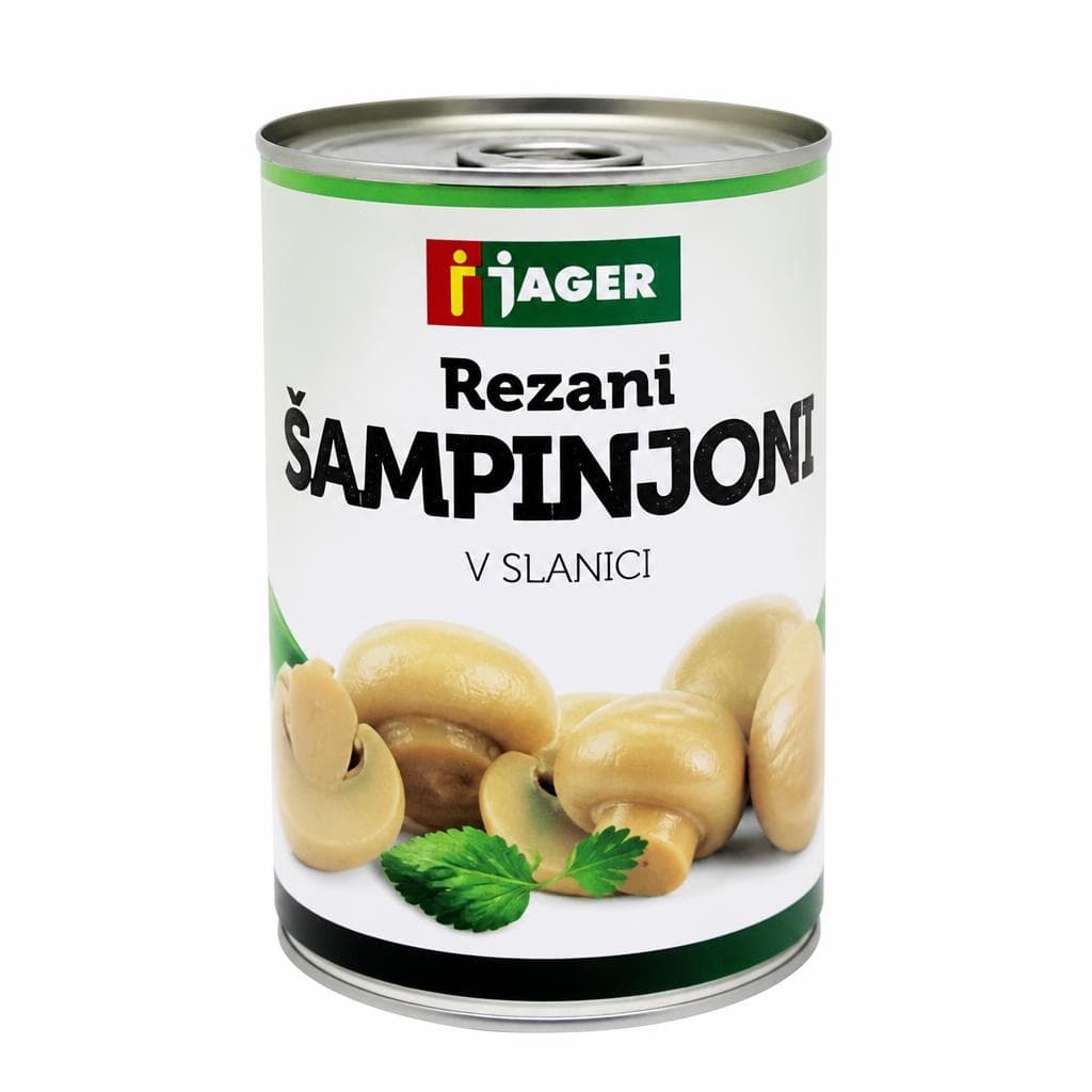 Rezani šampinjoni 400 g Jager Akcija v trgovini Jager