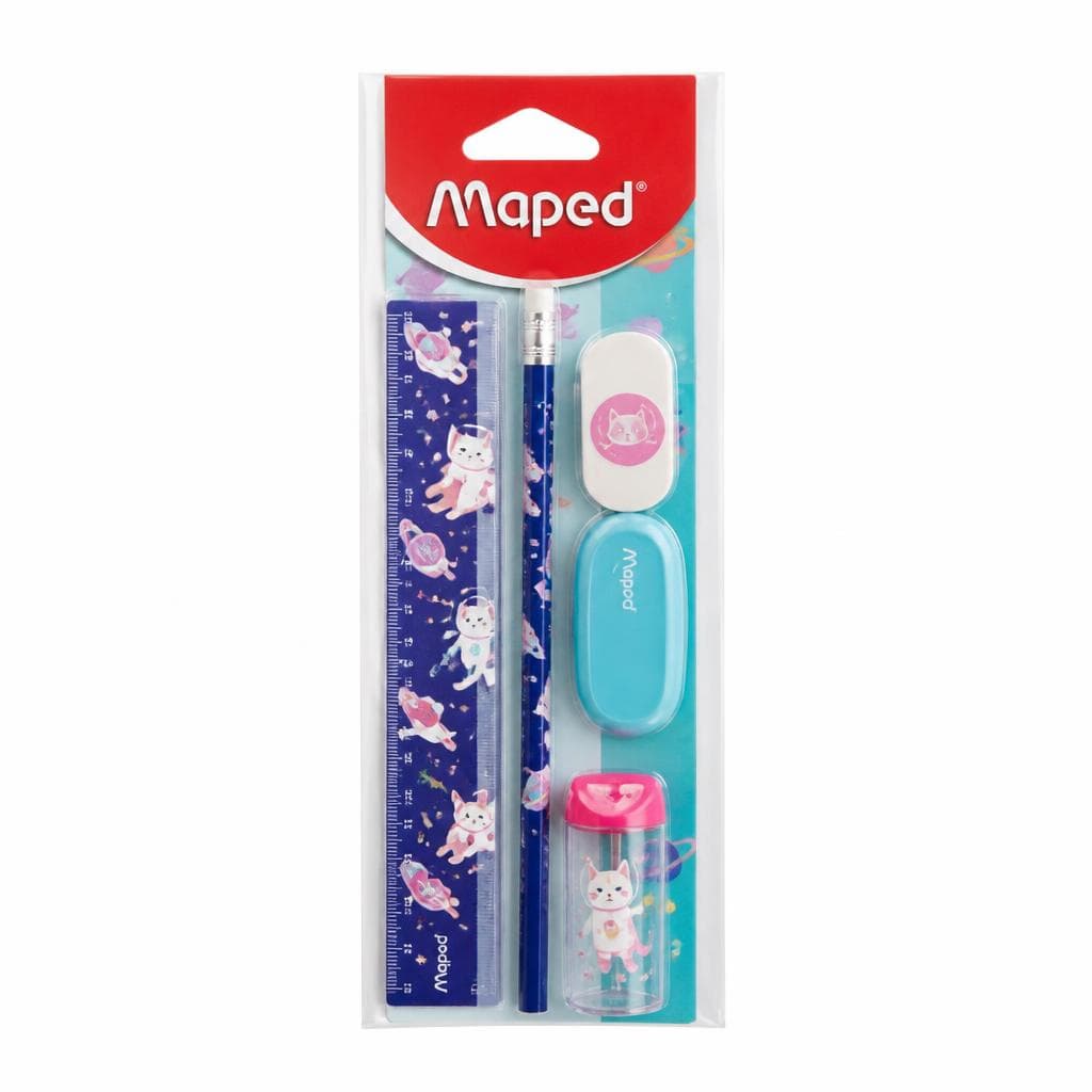 Pisalni komplet Kids Maped 4-delni Akcija v trgovini Tedi