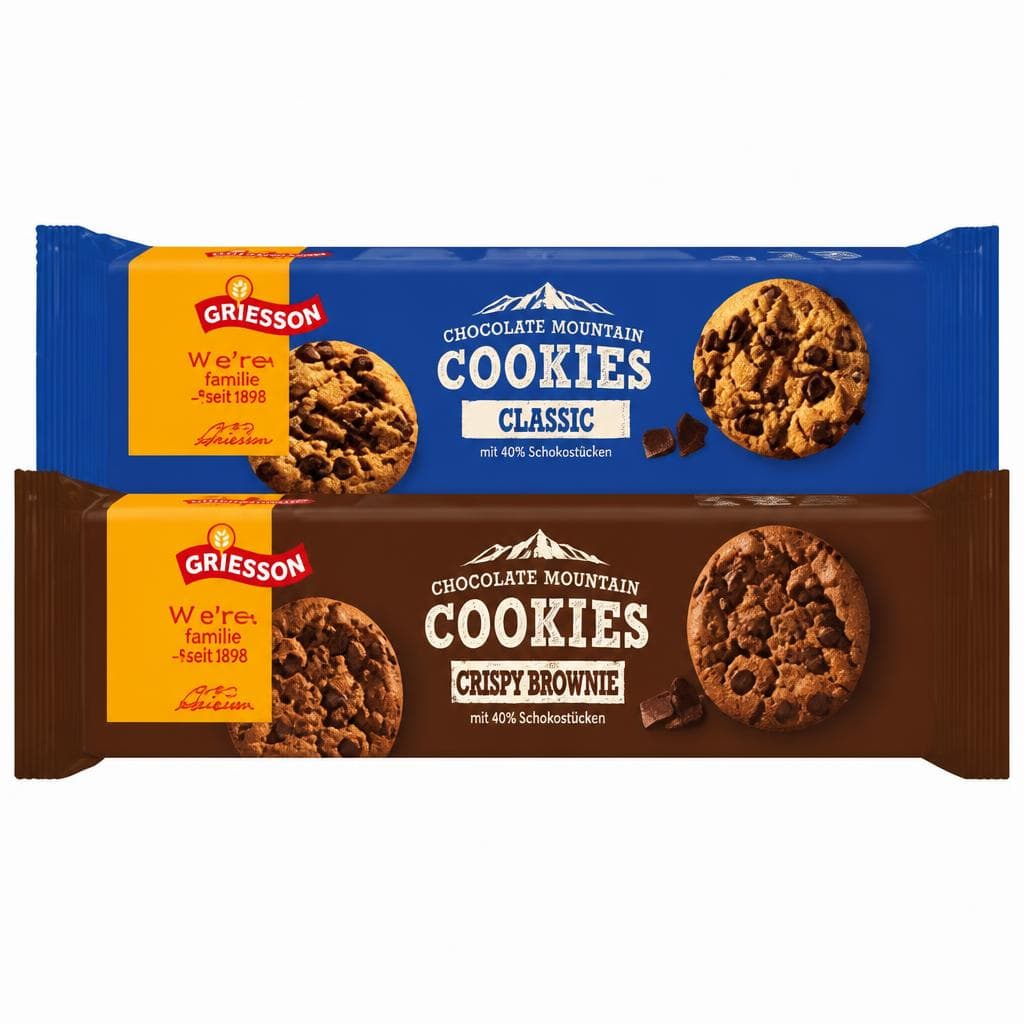 Keksi Griesson Chocolate Mountain 150 g Akcija v trgovini Tuš