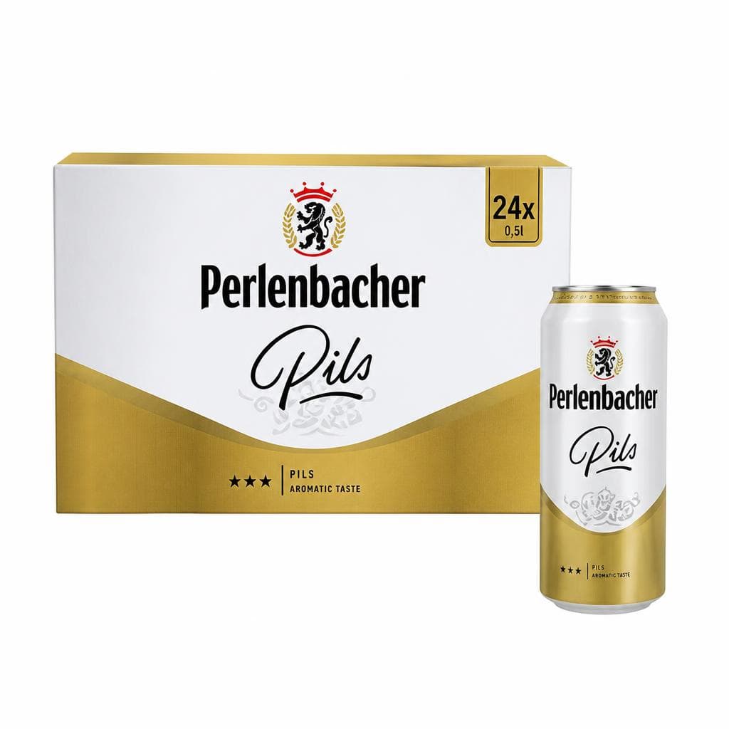 Perlenbacher svetlo pivo Pils 24 x 0,5 l Akcija v trgovini Lidl