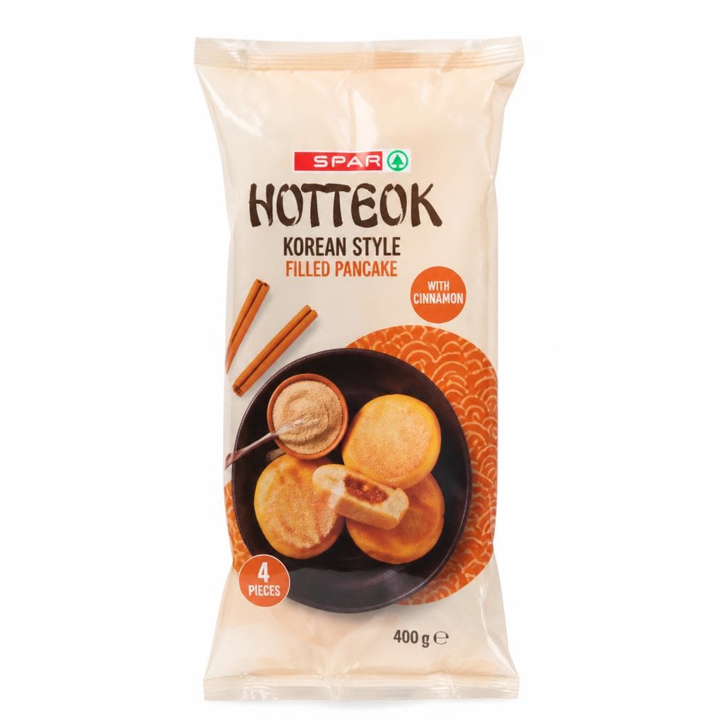 Spar Hotteok polnjene palačinke s cimetom 400 g Akcija v trgovini Spar