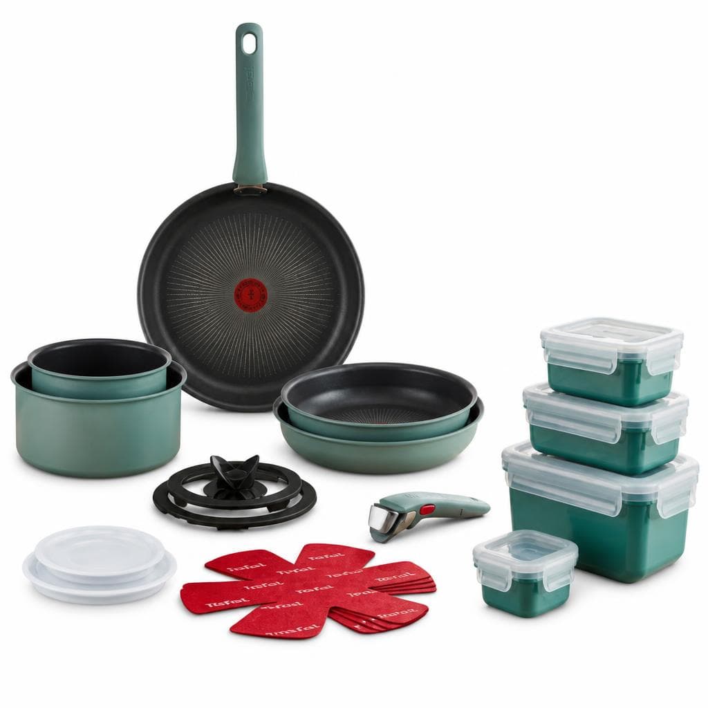 15-delni set posod Tefal Eucalyptus Akcija v trgovini Tuš