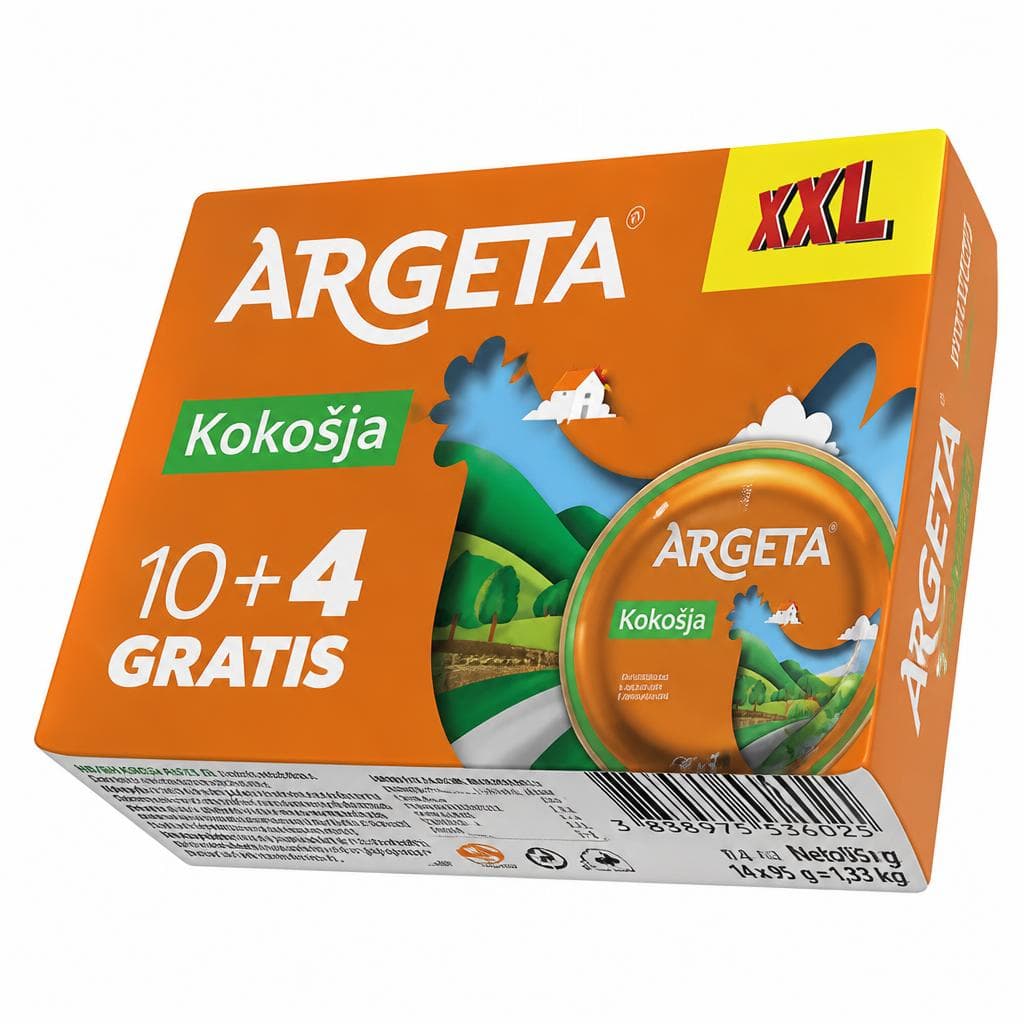 Argeta kokošja pašteta XXL 14 x 95 g Akcija v trgovini Lidl