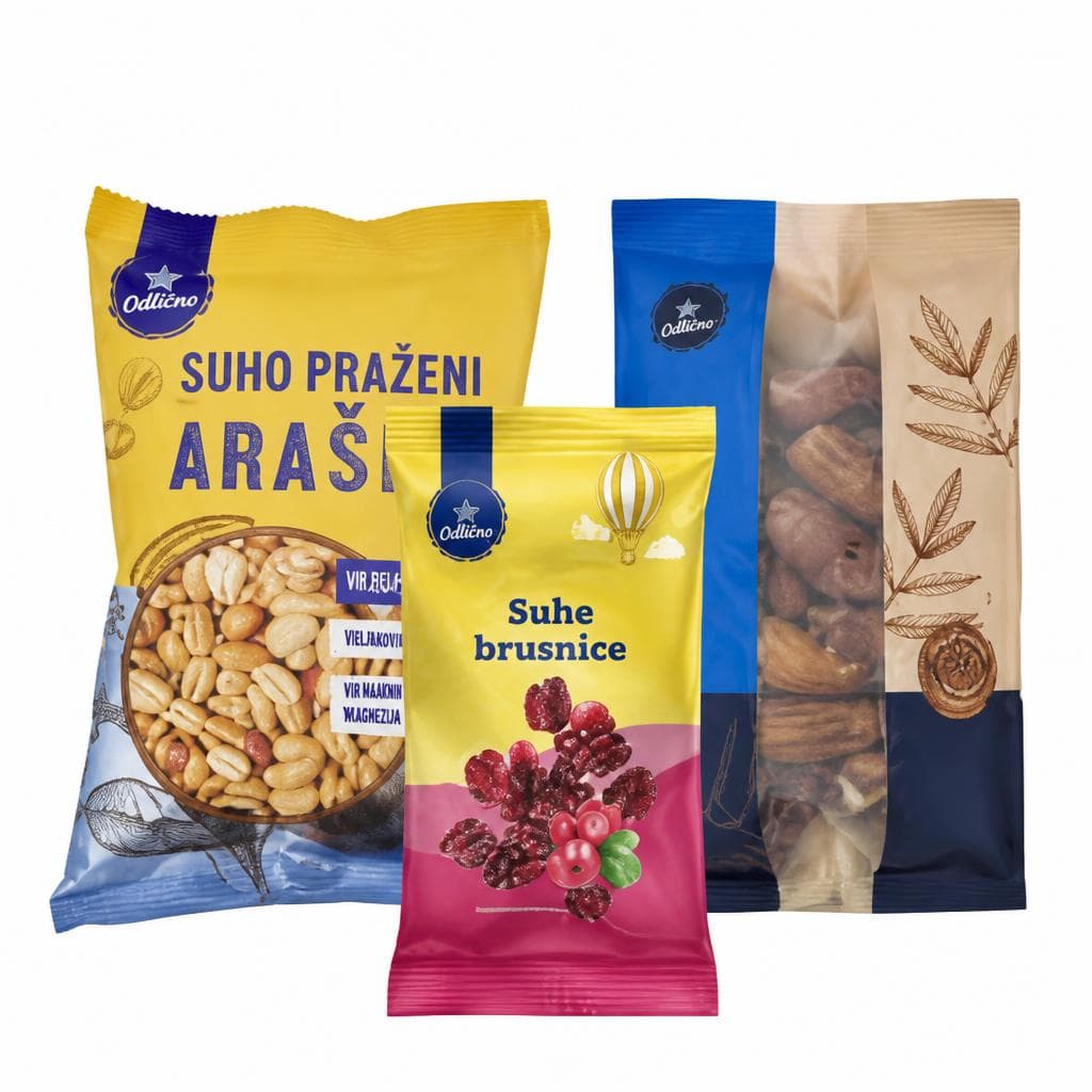 Izbrani oreščki in suho sadje Odlično Akcija v trgovini Mercator