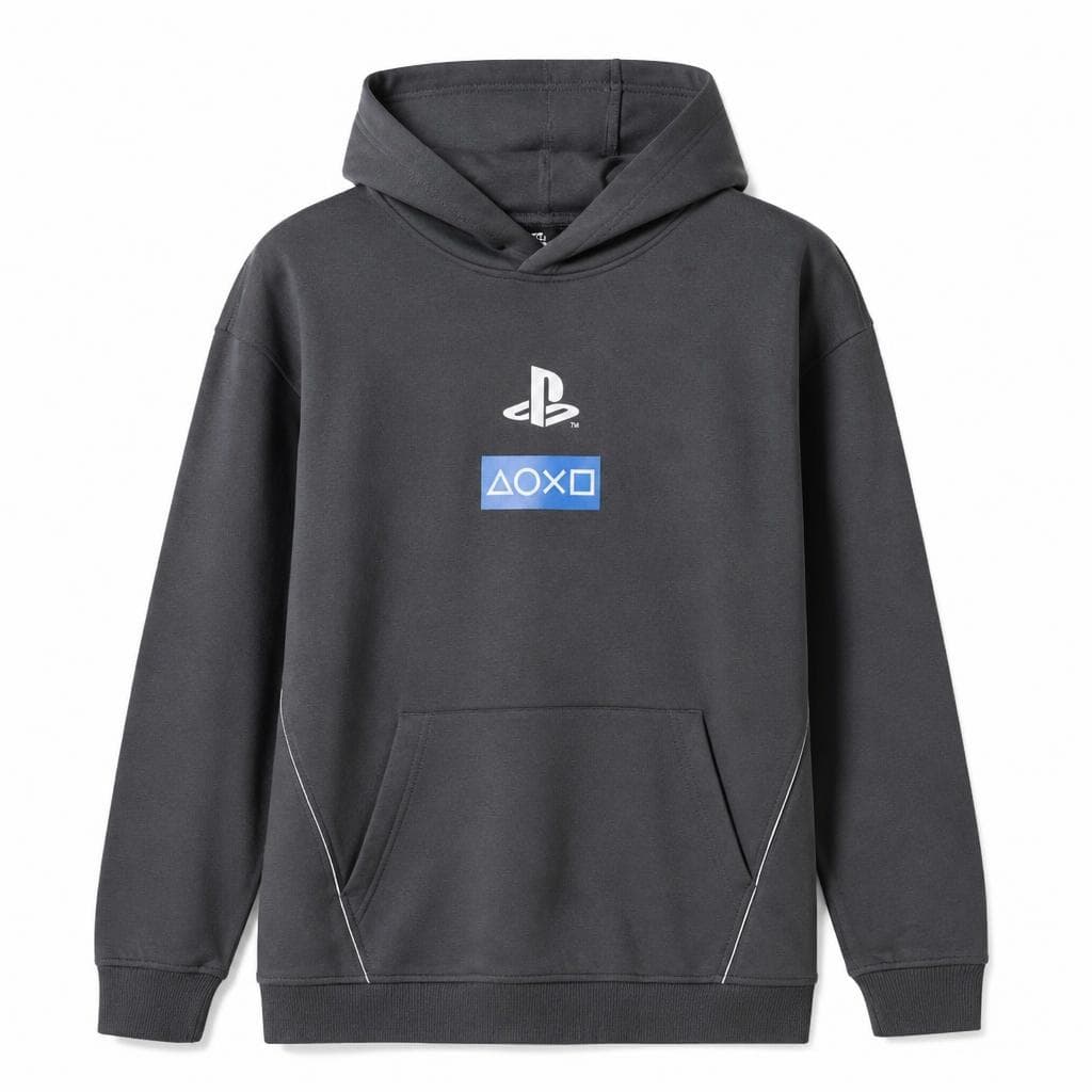 Siv pulover s kapuco za dečke PlayStation Akcija v trgovini Pepco
