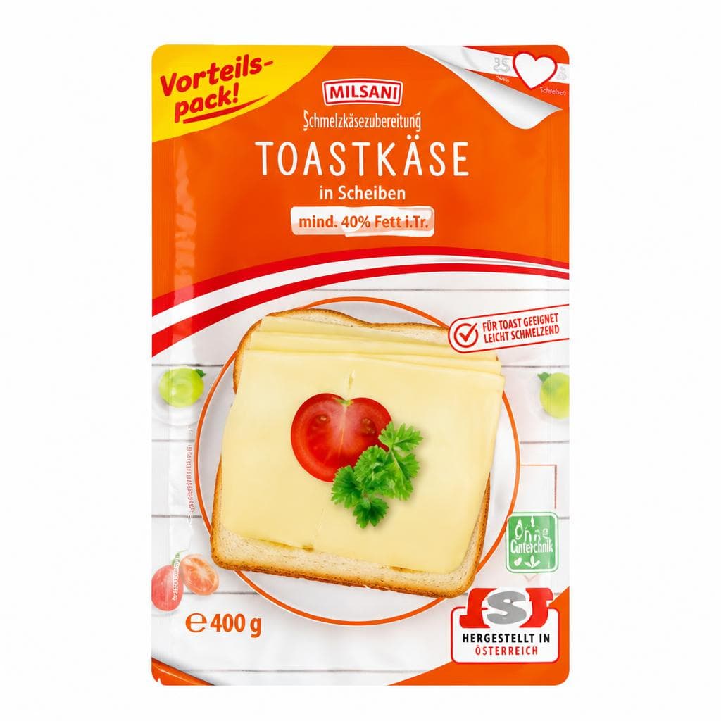 Milsani sir toast v rezinah 400 g Akcija v trgovini Hofer