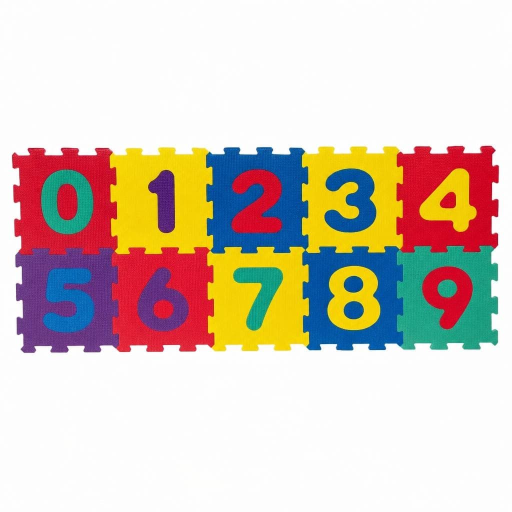 Talne puzzle številke 10-delni set, 30 x 30 cm Akcija v trgovini Mercator