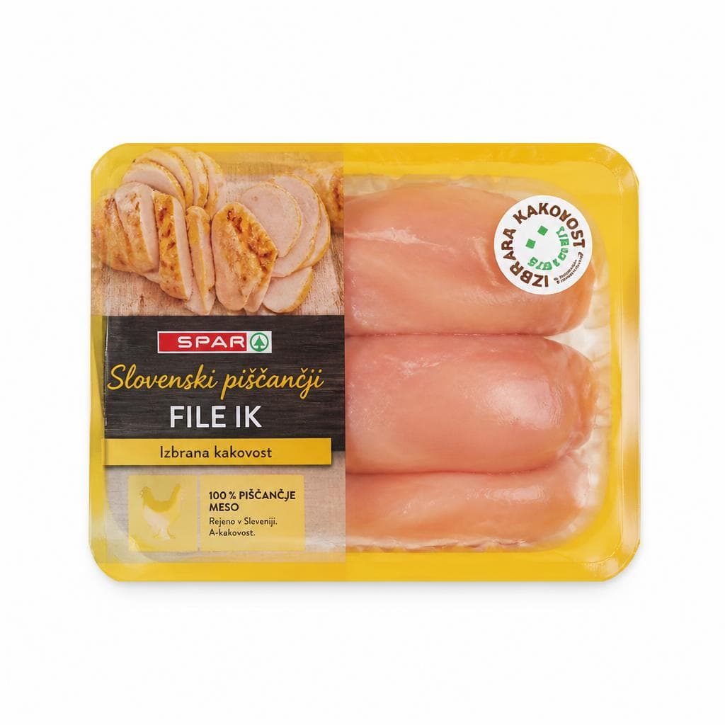 Slovenski piščančji file IK 1 kg Akcija v trgovini Spar