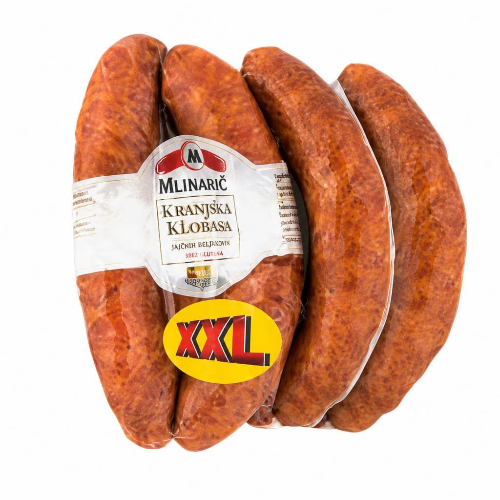 Mlinarič Kranjska klobasa XXL 690 g Akcija v trgovini Lidl