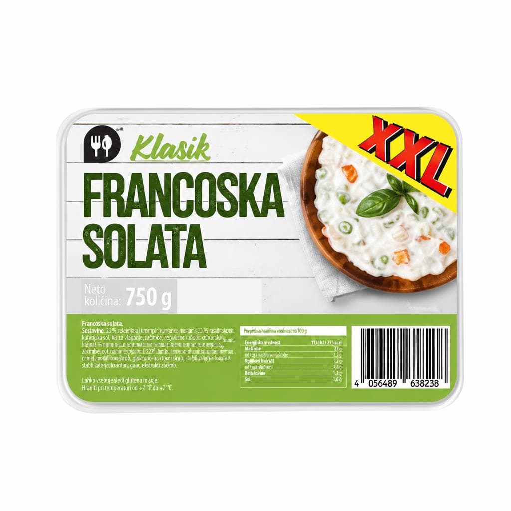 Klasik francoska solata XXL 750 g Akcija v trgovini Lidl