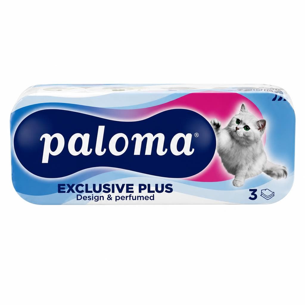 Toaletni papir Paloma Exclusive Plus 10/1 Akcija v trgovini Jager