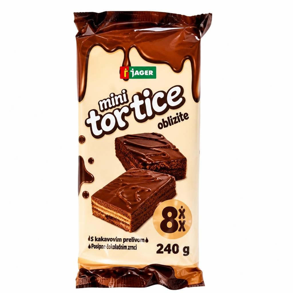 Mini tortice oblizite 240 g Jager Akcija v trgovini Jager
