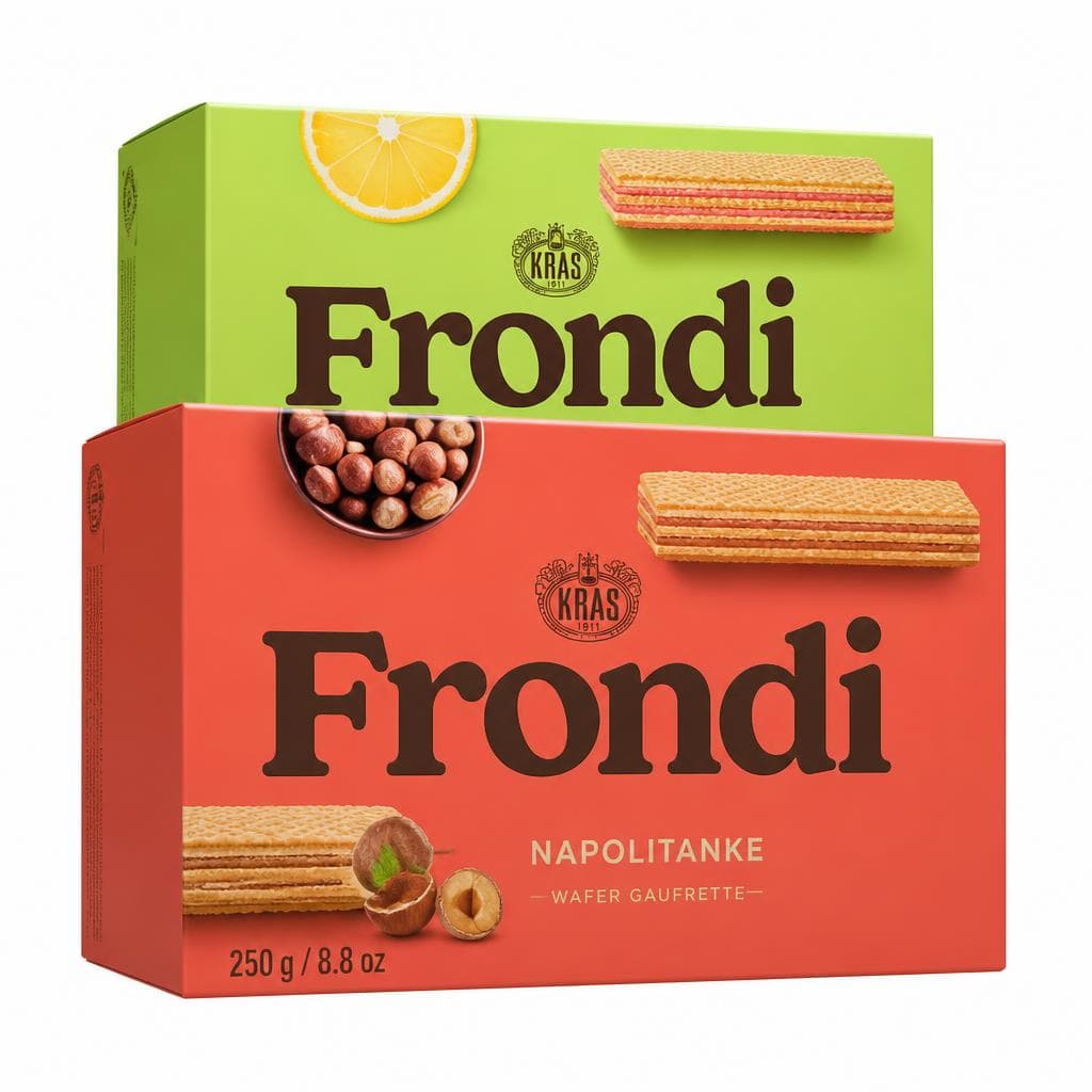 Vaflji Frondi 250 g Akcija v trgovini Jager