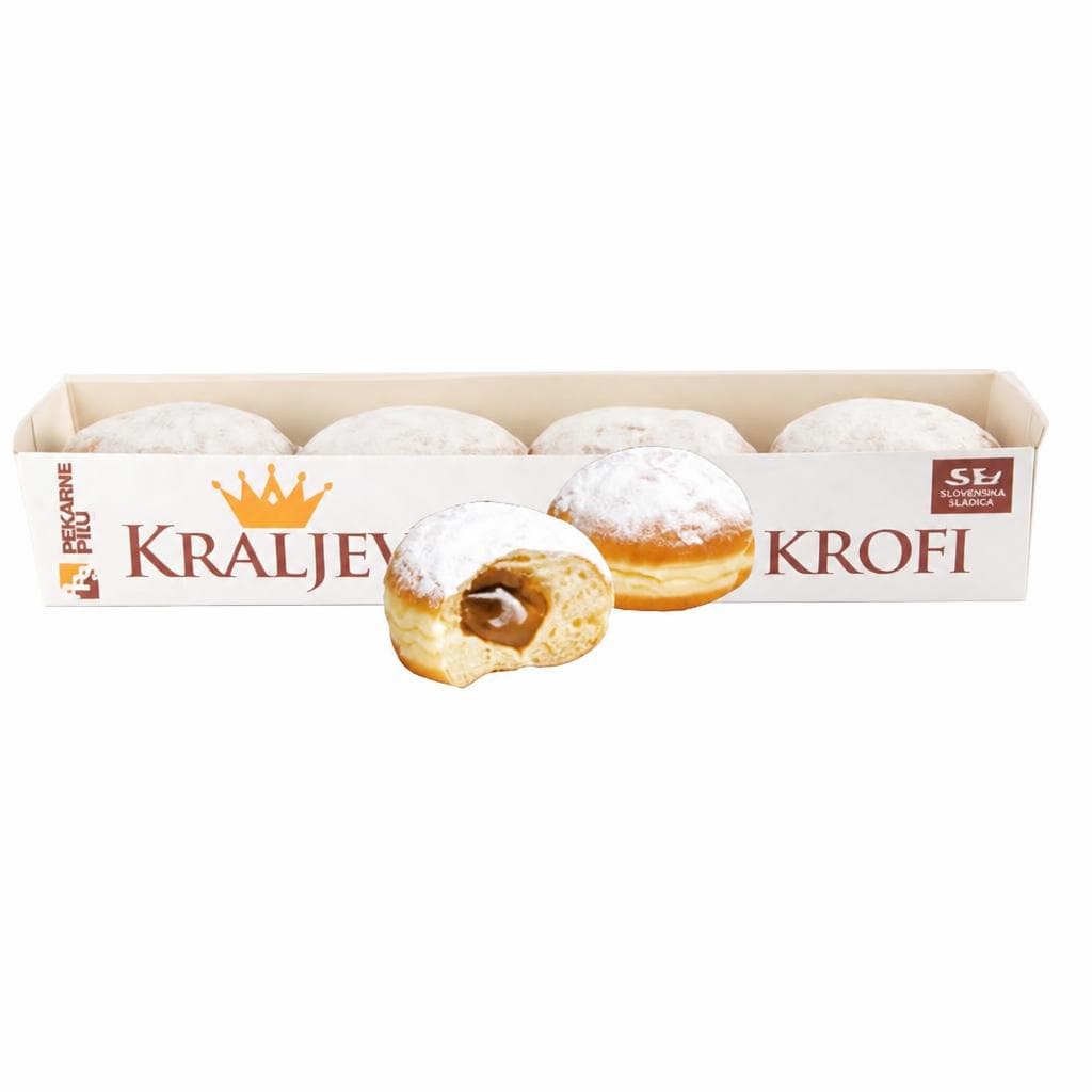 Kraljevi ptujski krofi 4 x 80 g Pekarne Ptuj Akcija v trgovini Jager