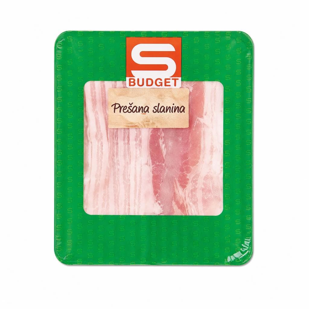 Prešana slanina 150 g S-BUDGET Akcija v trgovini Spar