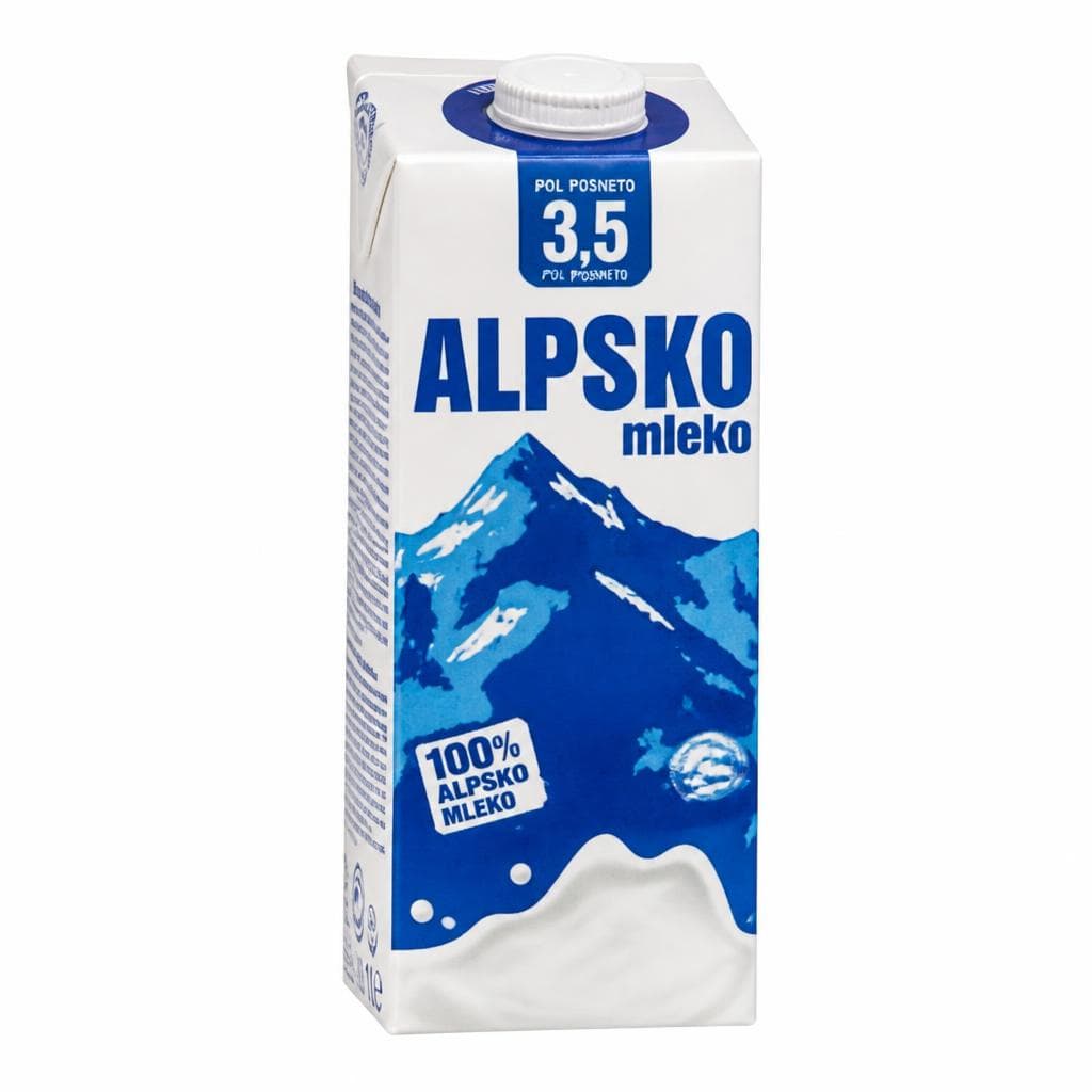 Alpsko mleko 1 l Akcija v trgovini Mercator
