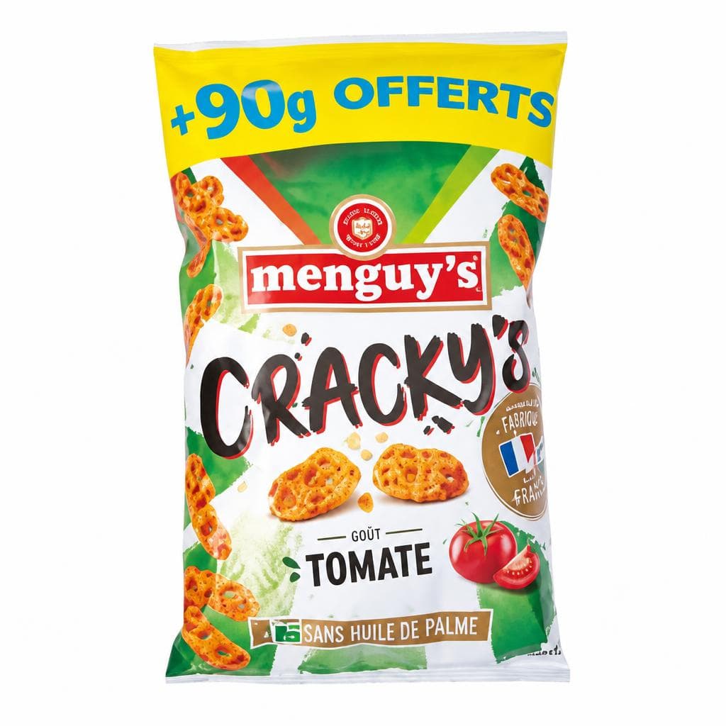Koruzni napihnjenci Cracky's Menguy's 180 g + 90 g brezplačno Akcija v trgovini E.Leclerc