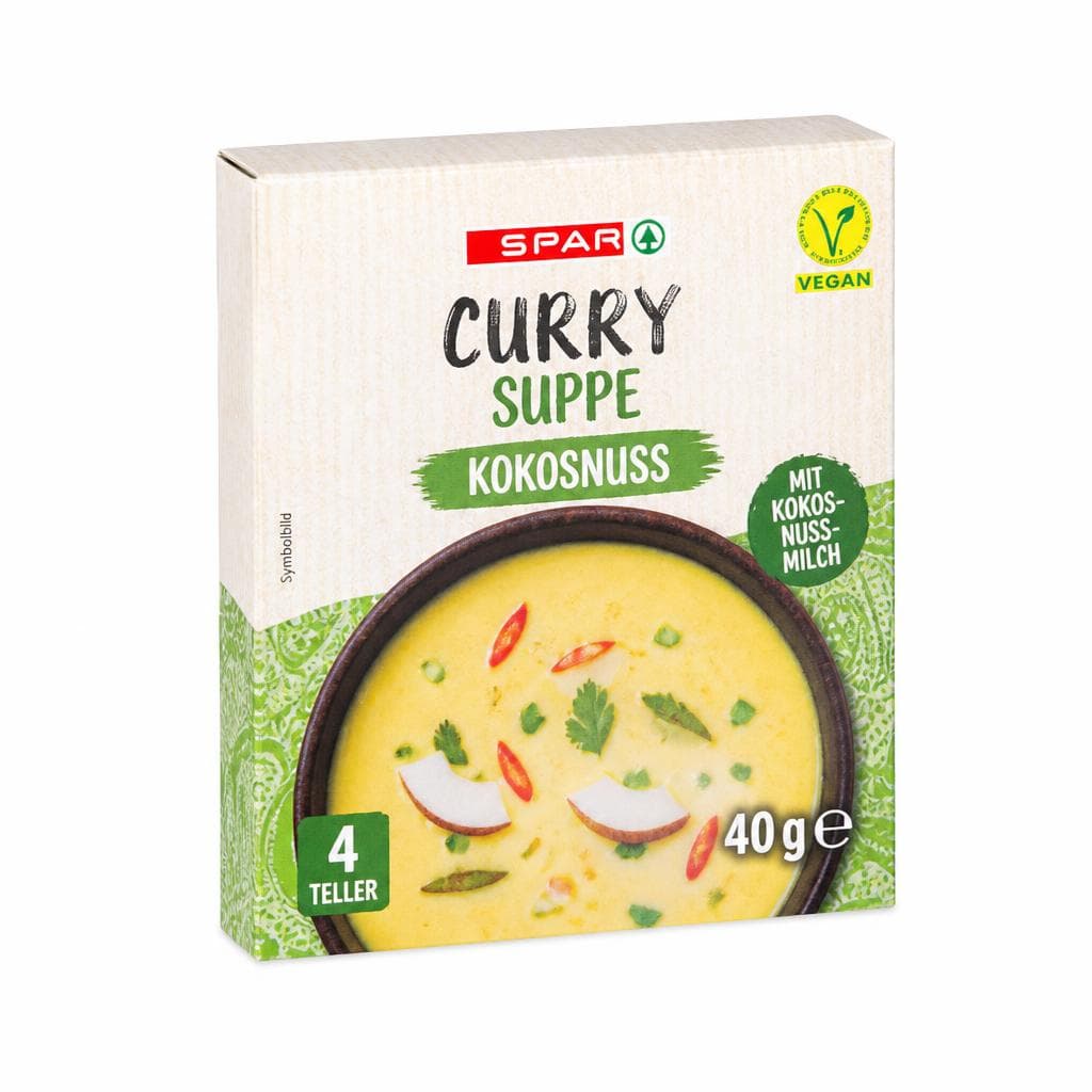 Curry juha s kokosom 40 g SPAR Akcija v trgovini Spar