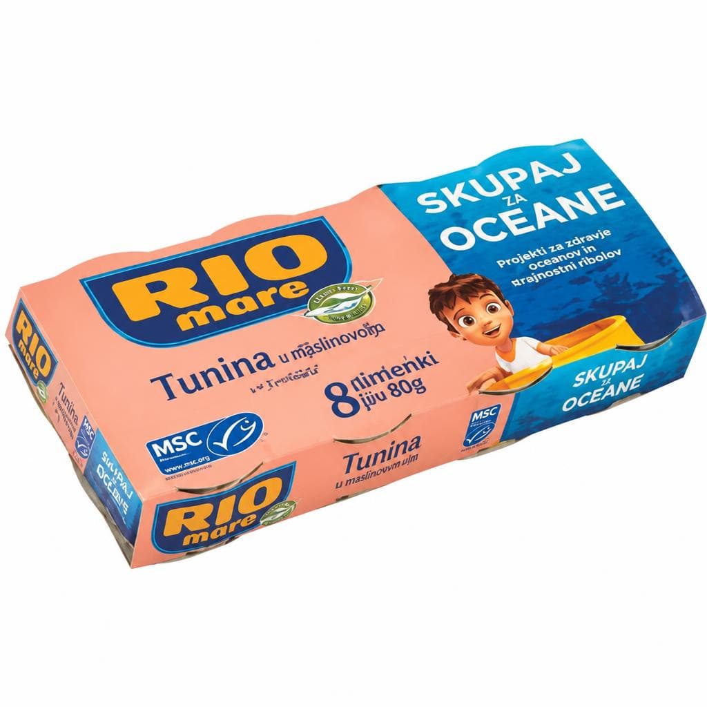 Tunina Rio Mare 8 x 80 g Akcija v trgovini Mercator