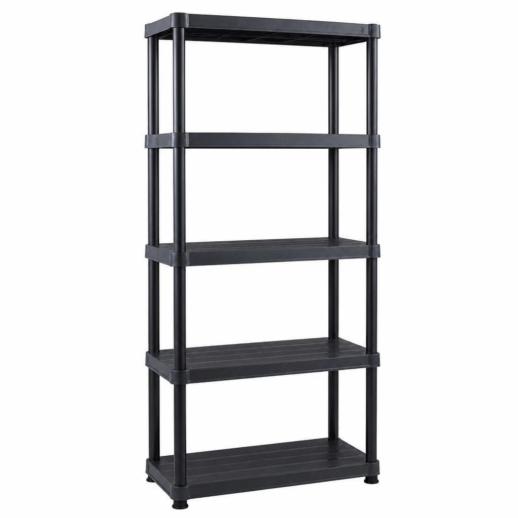 PVC regal v 188 x š 80 x g 40 cm, nosilnost na polico 50 kg Akcija v trgovini Bauhaus