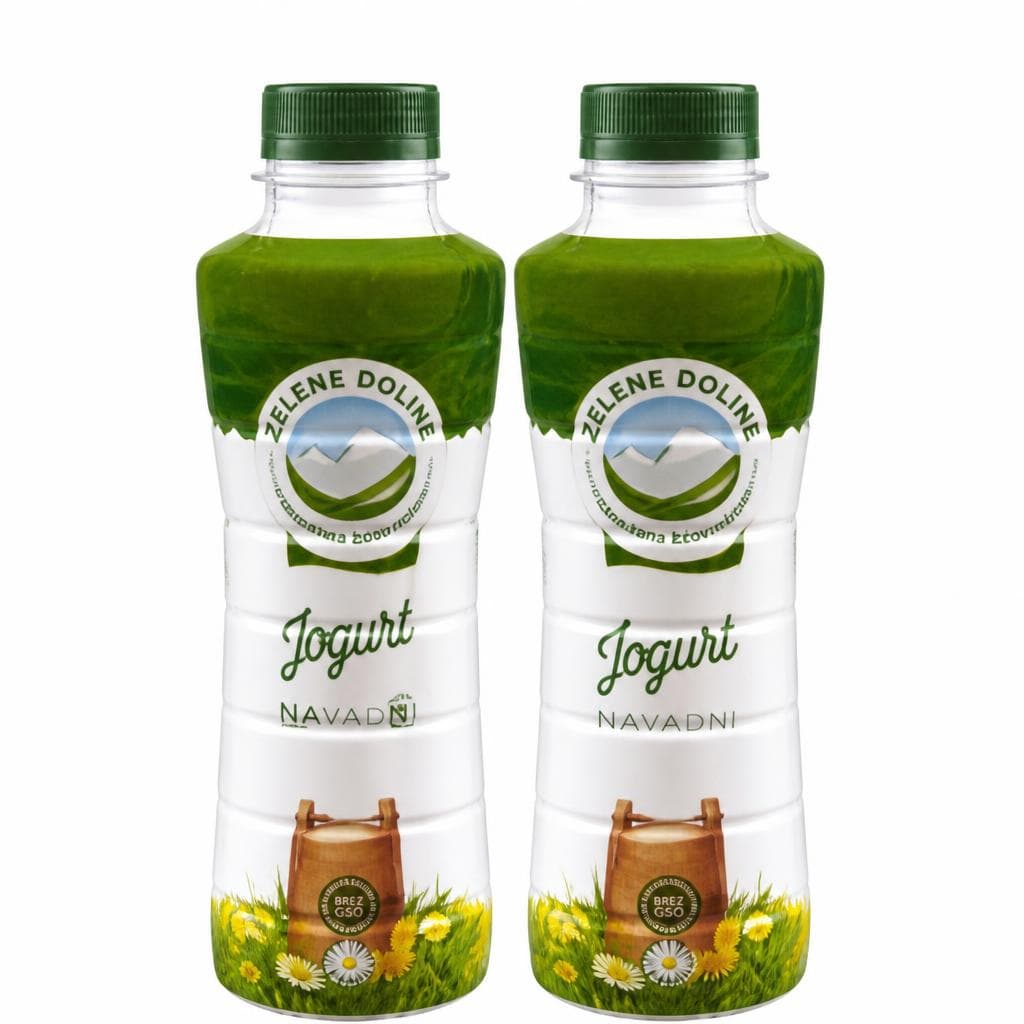Zelene doline navadni jogurt IK 1 kg Akcija v trgovini Tuš