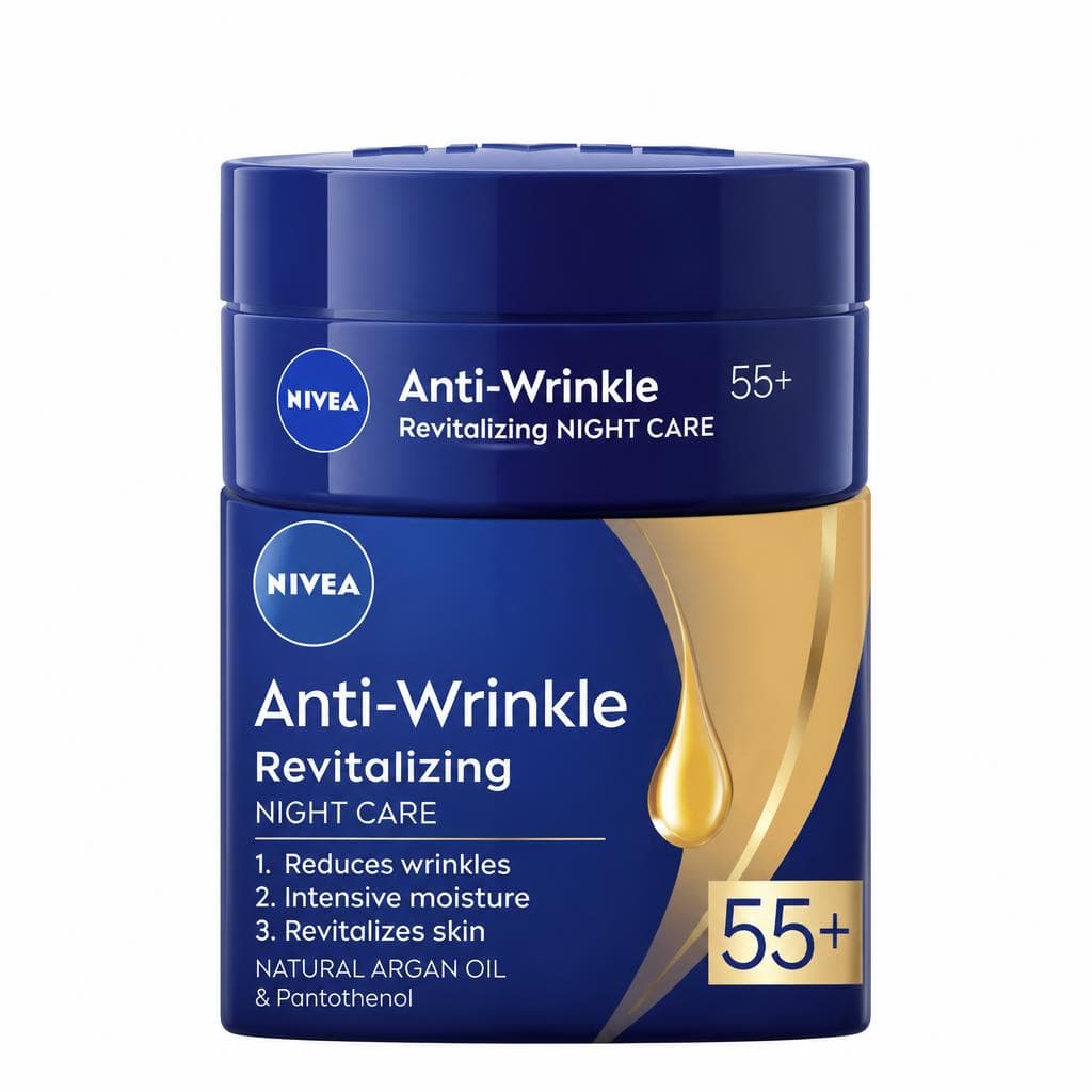 NIVEA Anti-Wrinkle 55+ nočna krema proti gubam 50 ml Akcija v trgovini Tuš