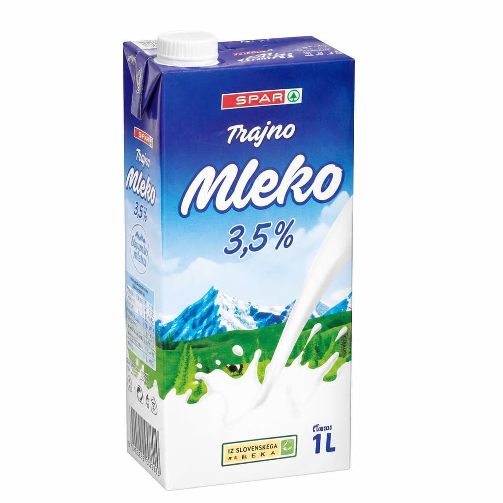 Trajno mleko 1 L SPAR Akcija v trgovini Spar