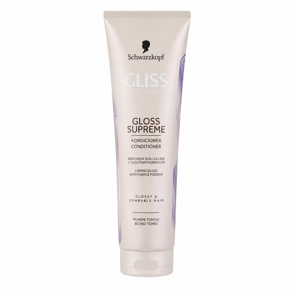 Schwarzkopf Gliss Gloss Supreme negovalni sijaj za lase z vijoličnim pigmentom 145 ml Akcija v trgovini Dm