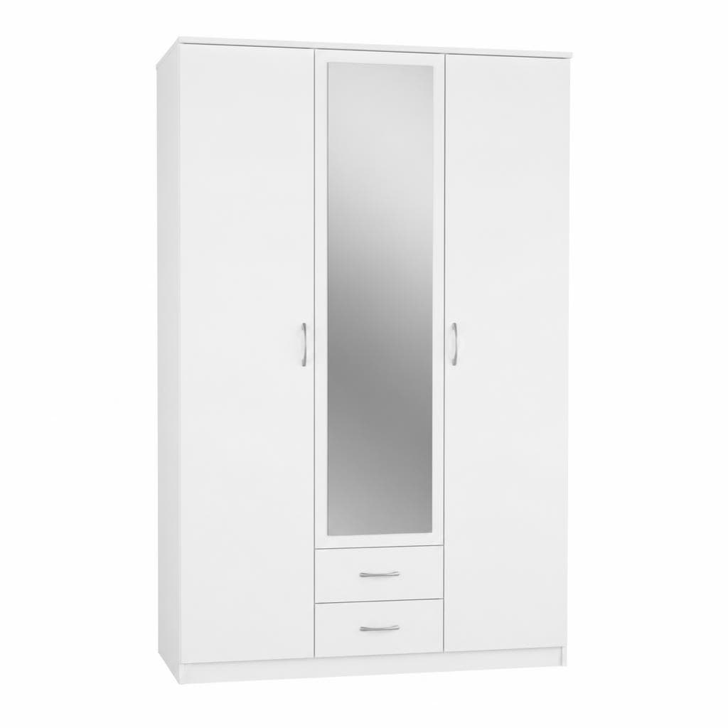 Omara bela 3-delna 120x196x53,5 cm smart! Akcija v trgovini Dipo