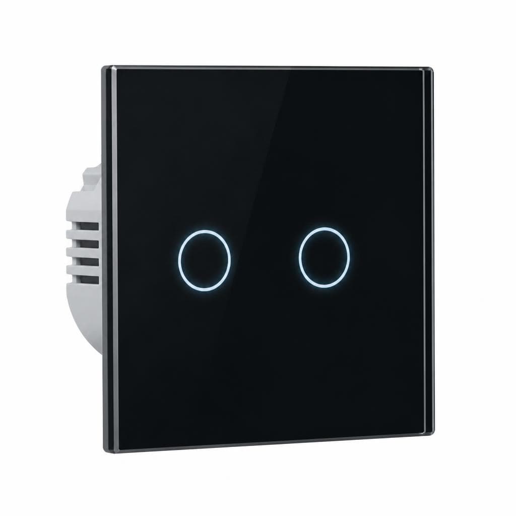 Elektro Smart serijsko stikalo stekleno črno ali belo s fluo indikacijo Akcija v trgovini Jager