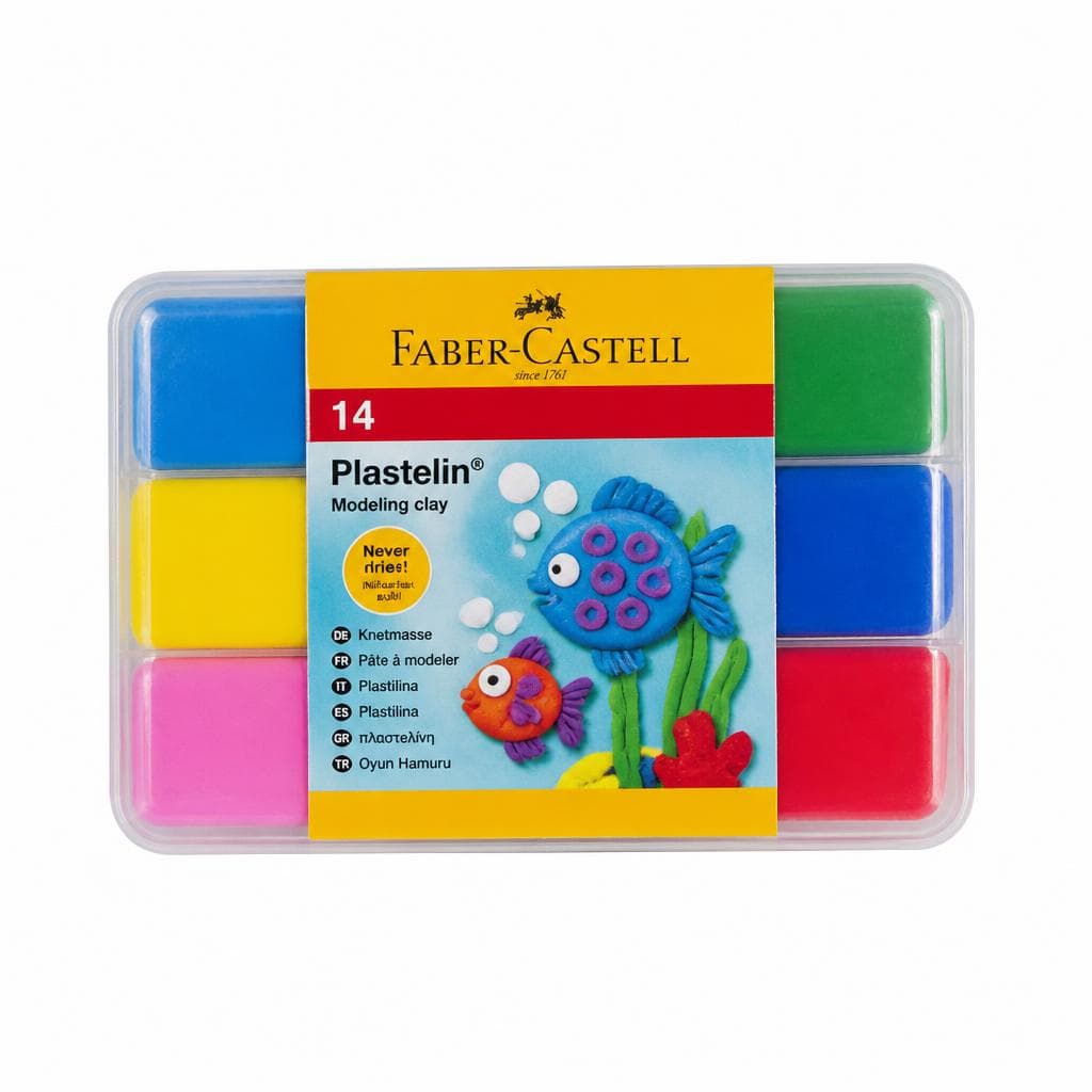 Faber-Castell plastelin 14/1 Akcija v trgovini Mercator
