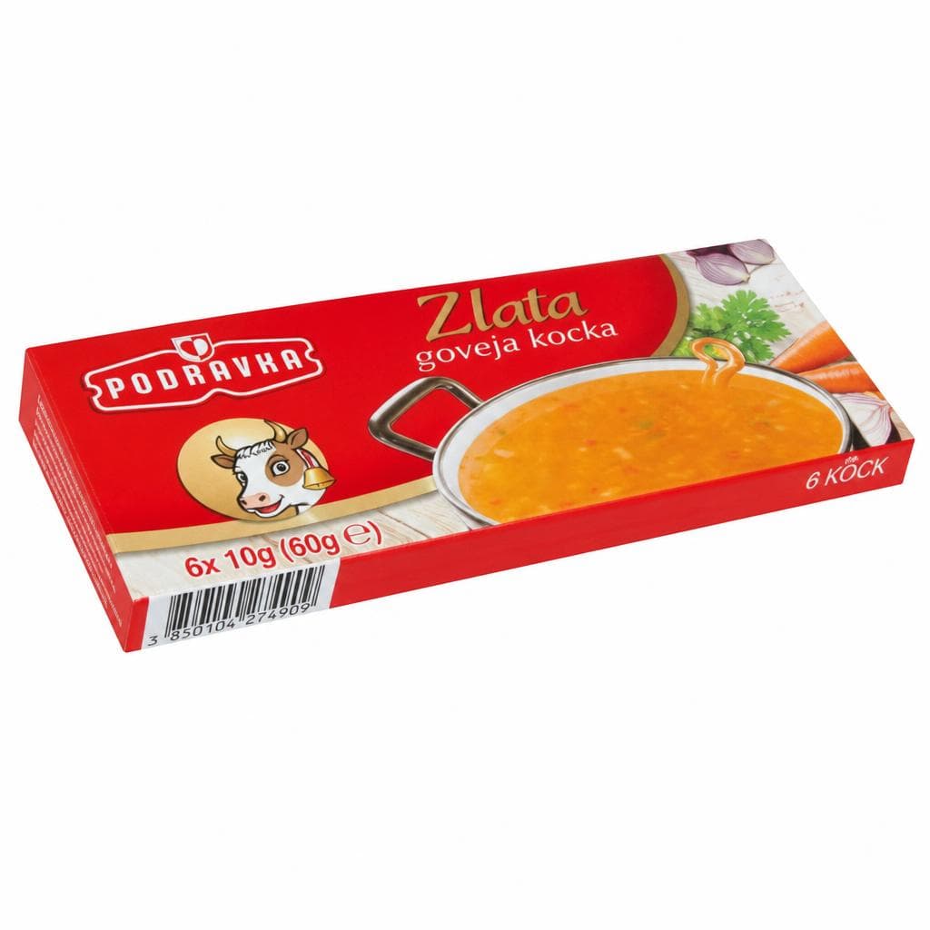 Zlata goveja kocka Podravka 120 g Akcija v trgovini Tuš