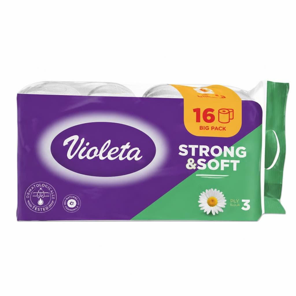 Toaletni papir Violeta 16/1 Akcija v trgovini E.Leclerc
