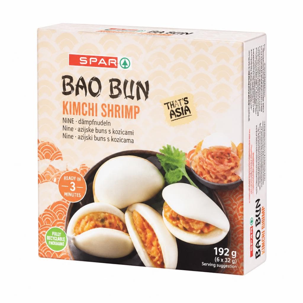 SPAR Bao bun Kimchi Shrimp 192 g Akcija v trgovini Spar