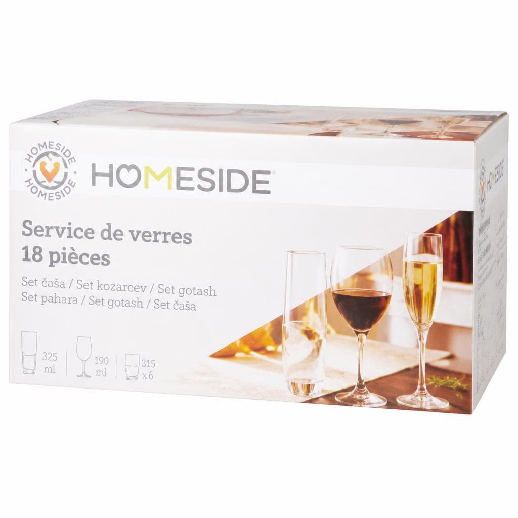 Set kozarcev 18/1 Homeside Akcija v trgovini E.Leclerc