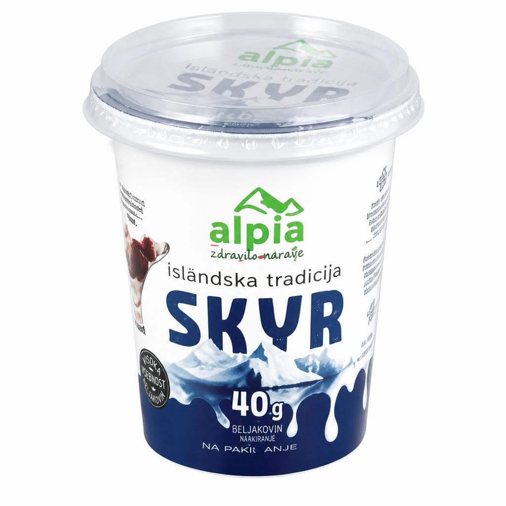 Skyr Alpia 400 g Akcija v trgovini Tuš