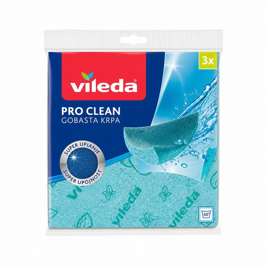 Vileda Pro Clean gobasta krpa 3/1 Akcija v trgovini Mercator