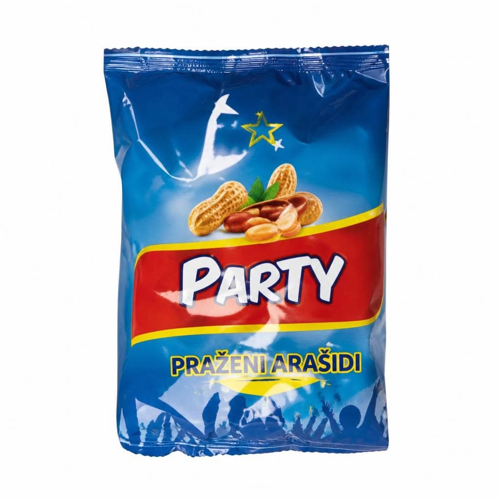 Party praženi arašidi 250 g Akcija v trgovini Tuš