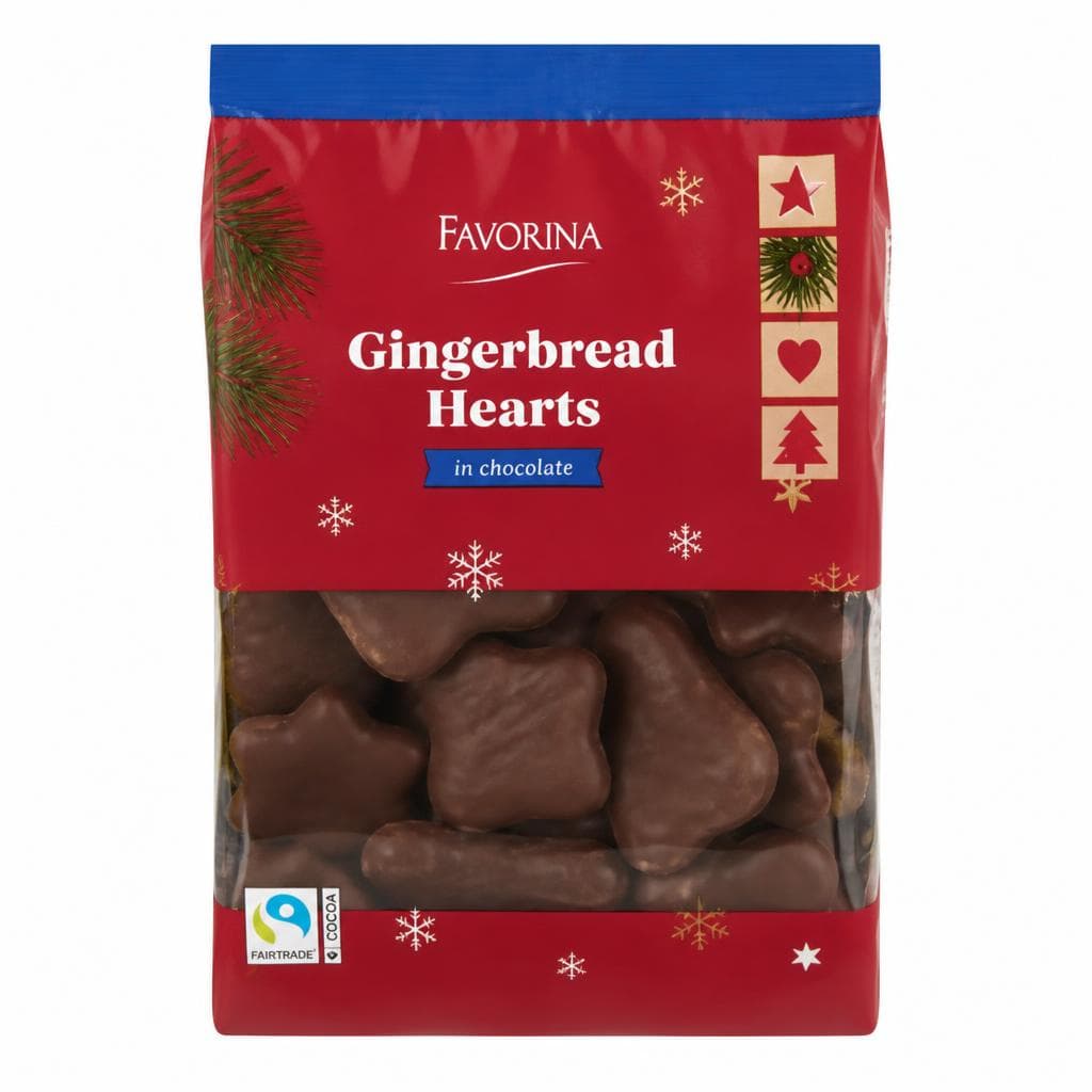 Favorina medenjaki v prazničnih oblikah 400 g Akcija v trgovini Lidl