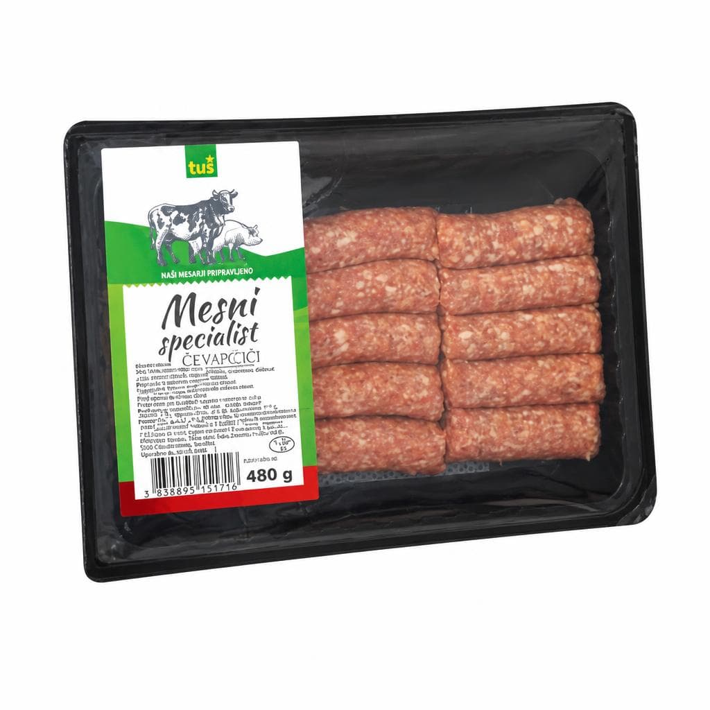 Čevapčiči 960 g Tuš Akcija v trgovini Tuš