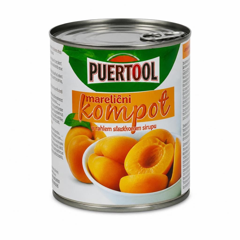 Marelični kompot 820 g Puertosol Akcija v trgovini Eurospin