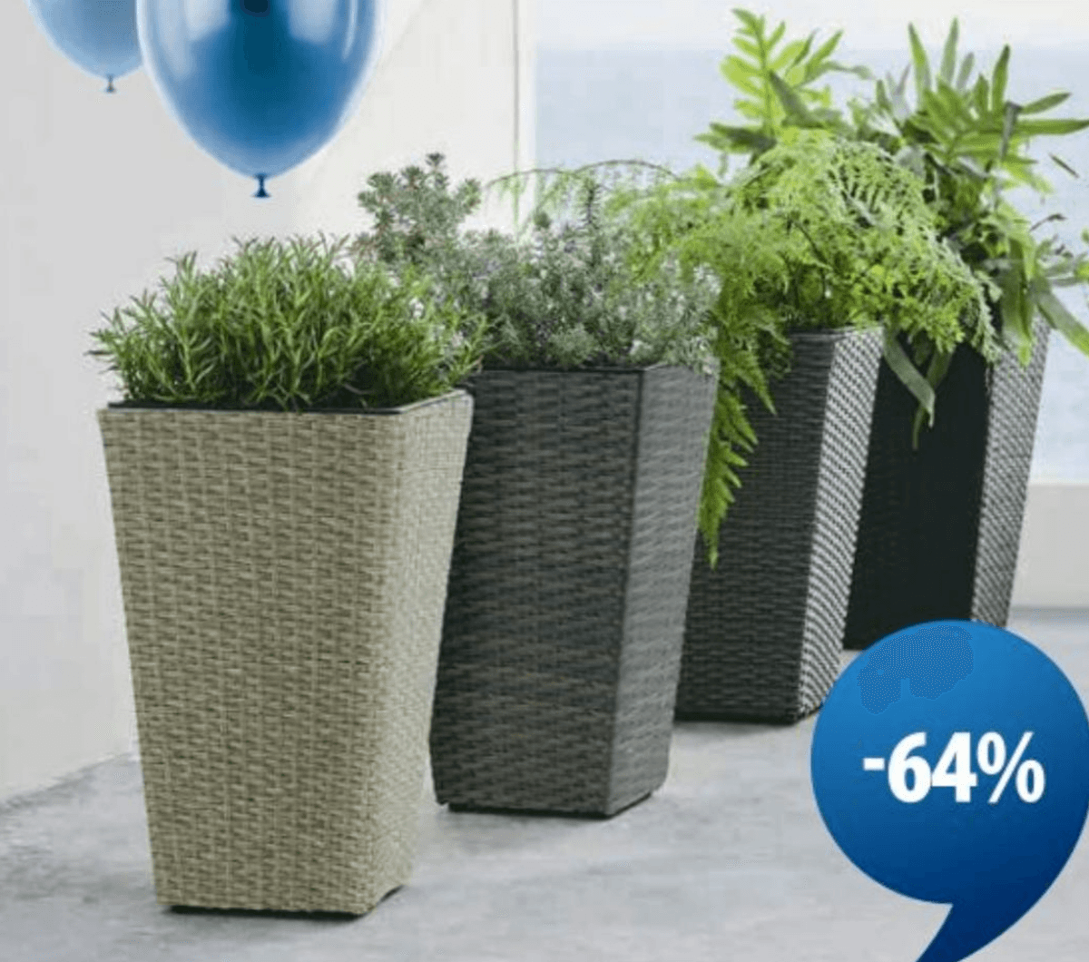 Cvetlični lonec BLOMMOR Š31xD31xV50 cm - Akcija v trgovini Jysk