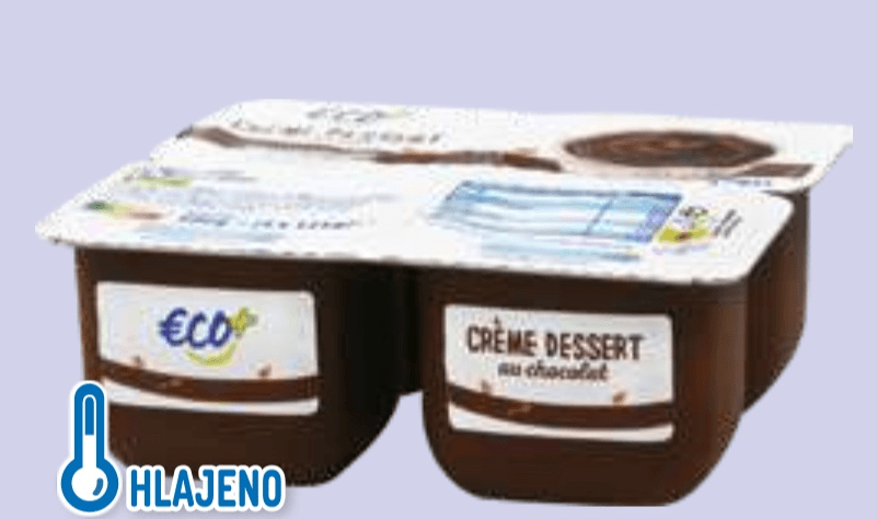 Kremni desert Crème Dessert 500 g ECO+ - Akcija v trgovini E.Leclerc