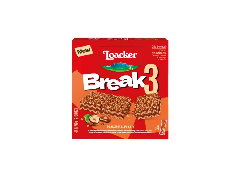 Loacker Break3 vaflji s čokolado 6x19 g Akcija v trgovini Regal Shop