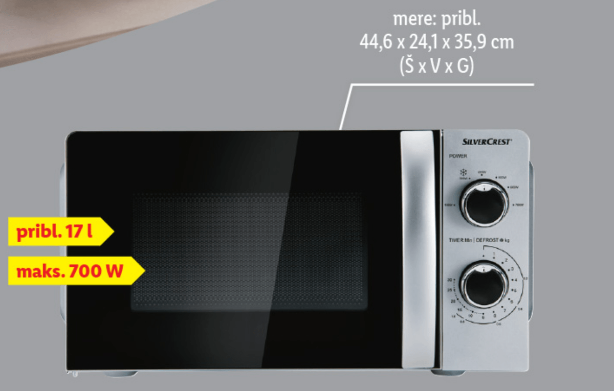 Mikrovalovna pečica - Akcija v trgovini Lidl