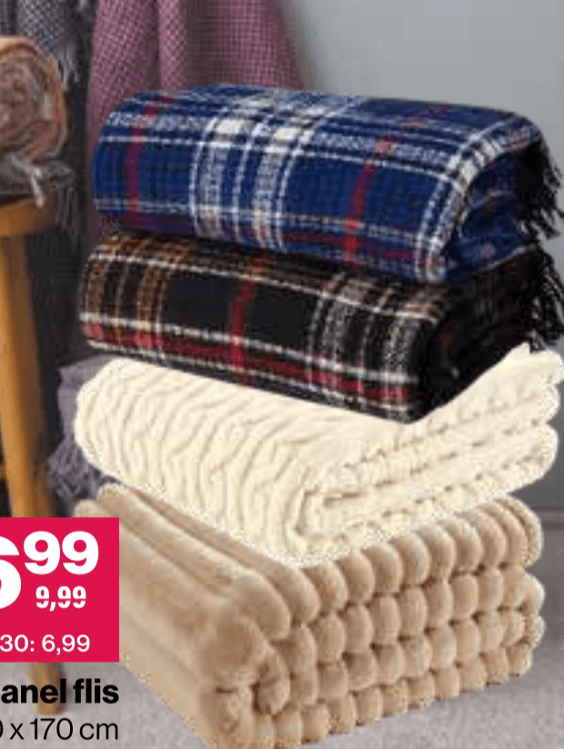 Odeja flanel flis 130 x 170 cm - Akcija v trgovini Mercator