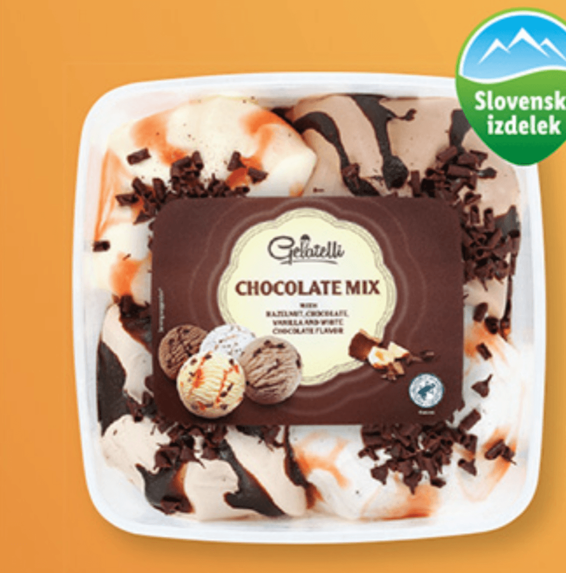 GELATELLI Chocolate Mix sladoled 1650 ml - Akcija v trgovini Lidl